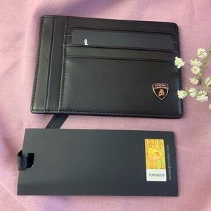 Lamborghini Black Card Holder